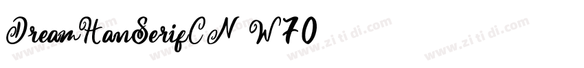 DreamHanSerifCN W70字体转换